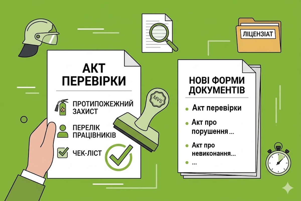 Перевірки ДСНС ліцензіатів протипожежних робіт: нові форми актів за проєктом наказу МВС