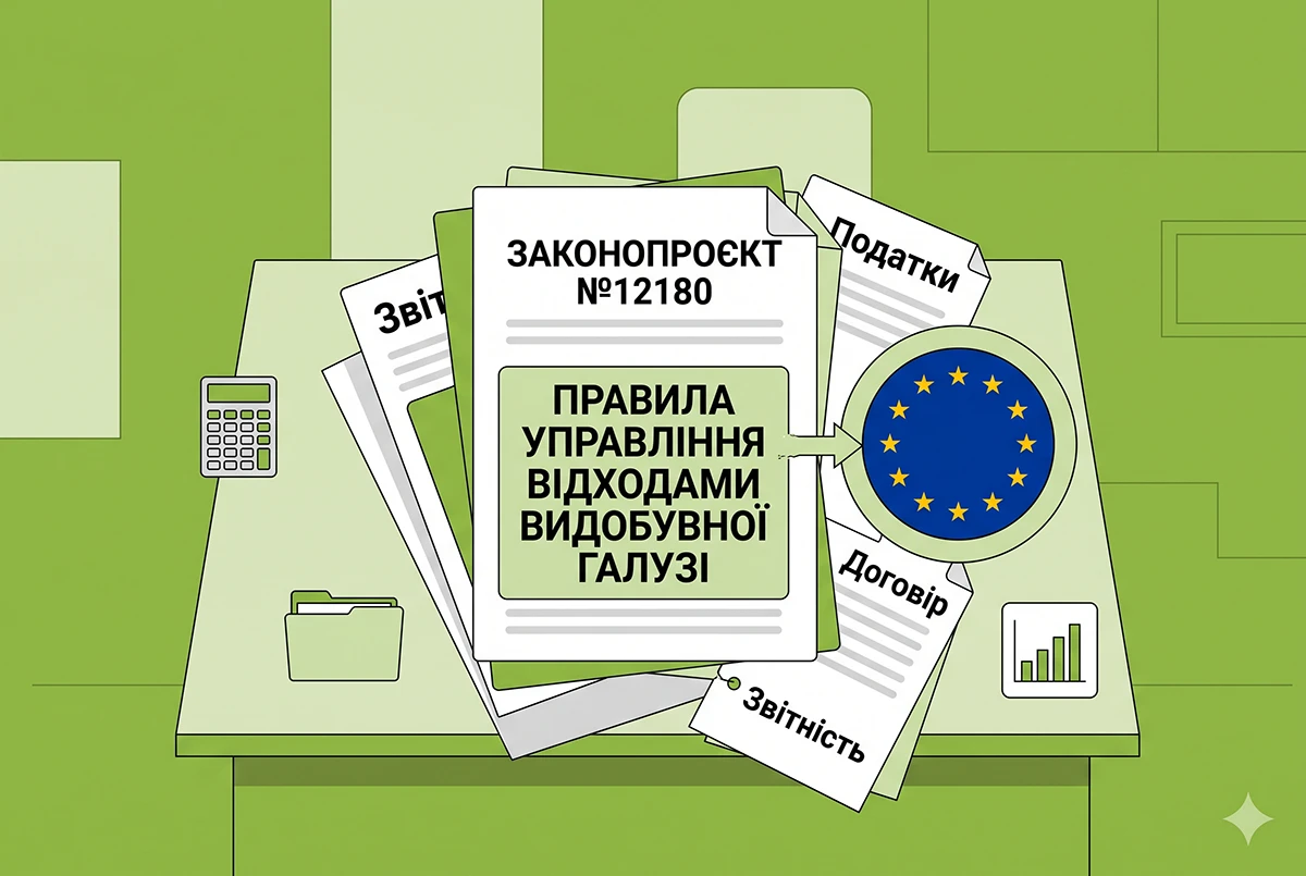 Україна адаптує правила управління відходами видобувної галузі до вимог ЄС