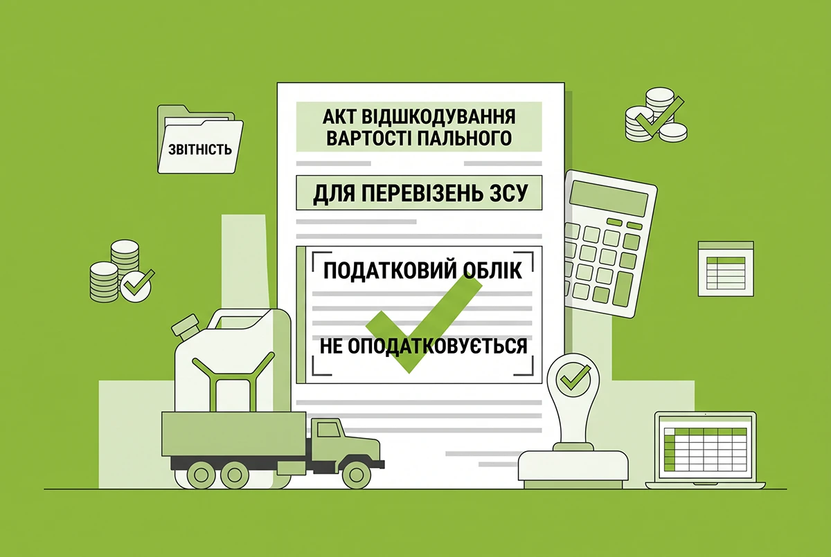 Відшкодування вартості пального для перевезень ЗСУ не оподатковується: деталі від ДПС