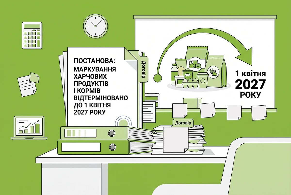 Повноцінне маркування харчових продуктів і кормів відтерміново до 1 квітня 2027: рішення Кабміну
