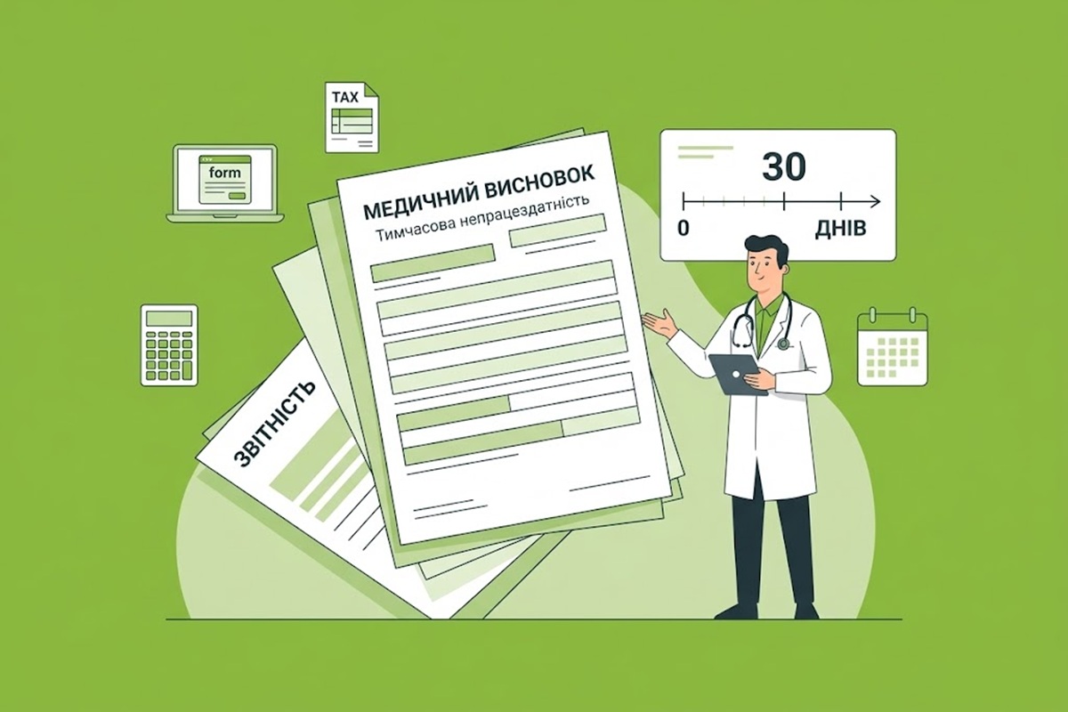 Медвисновок про тимчасову непрацездатність для стаціонару: деталі формування від ПФУ