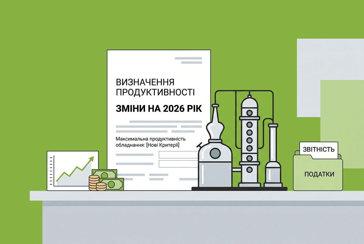 Зміни у визначенні максимальної продуктивності обладнання для виробництва спирту у 2026 році: рішення КМУ