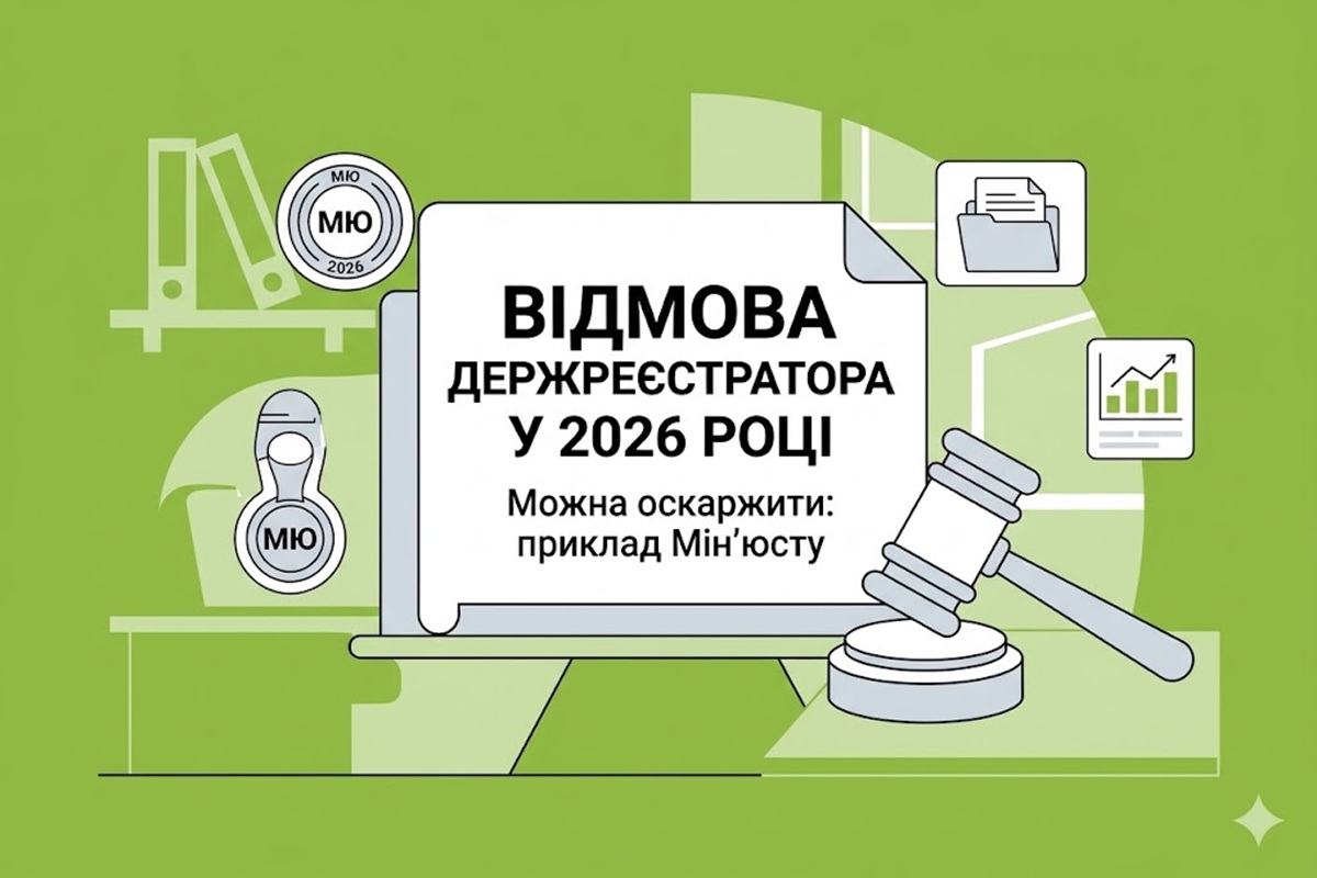 Відмову держреєстратора у 2026 році можна оскаржити: приклад Мін’юсту