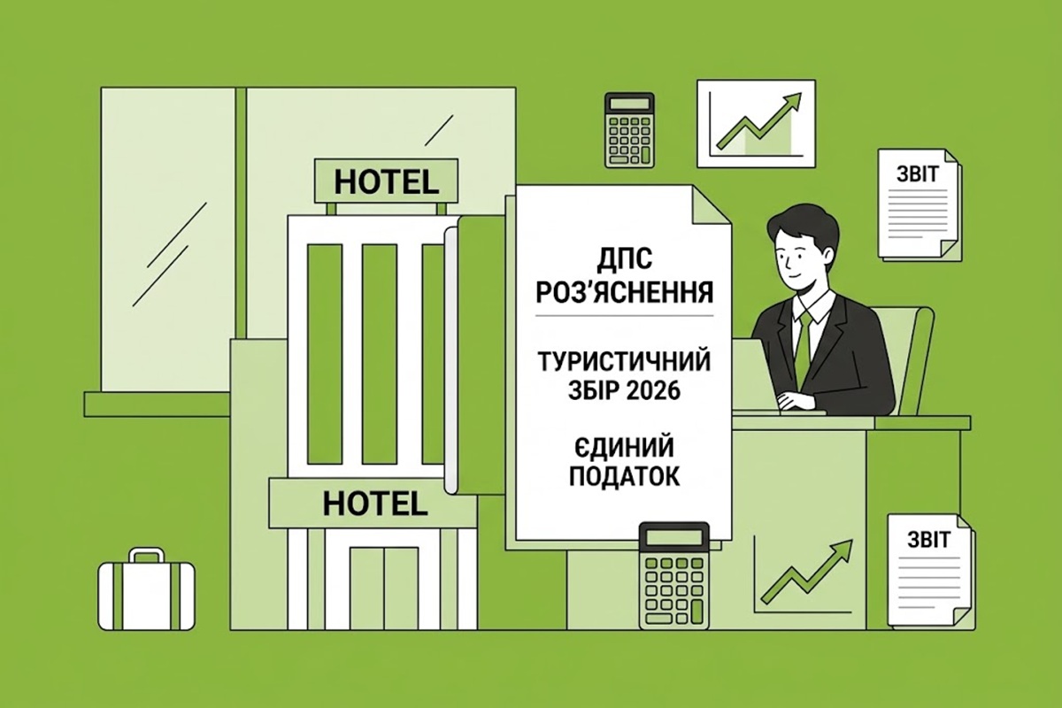 Туристичний збір і єдиний податок для готелів у 2026 році: роз'яснення ДПС та коментар редакції