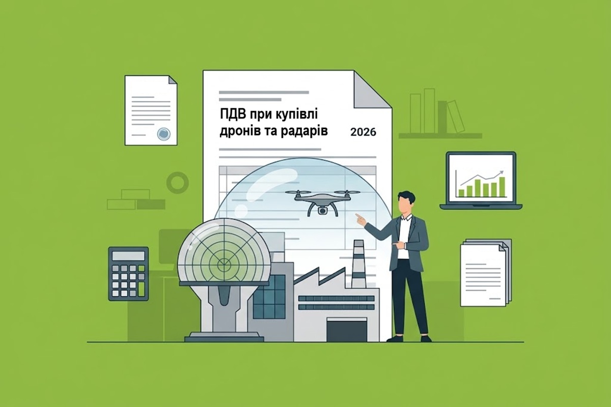 ПДВ при купівлі дронів та радарів підприємством у 2026 році: як оподатковується створення власної ППО
