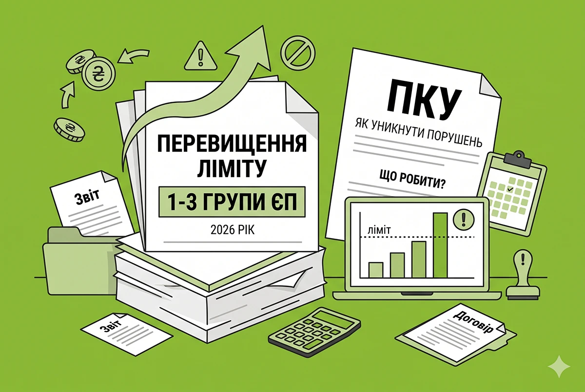 Перевищення ліміту для 1–3 груп ЄП у 2026 році: як уникнути проблем та що робити за ПКУ