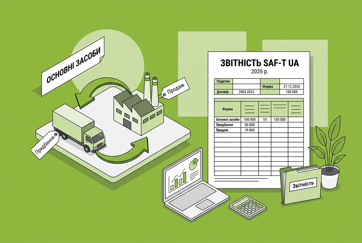 Відображення придбання та продажу основних засобів у файлі SAF-T UA у 2026 р.: поради від ДПС
