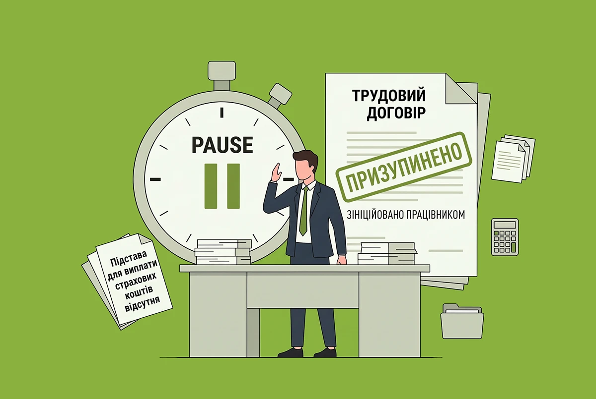 Призупинення трудових відносин з ініціативи працівника та хвороба: Держпраці про оплату лікарняних