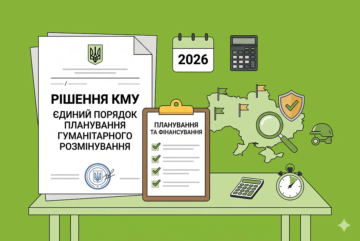 Єдиний порядок планування гуманітарного розмінування: рішення КМУ