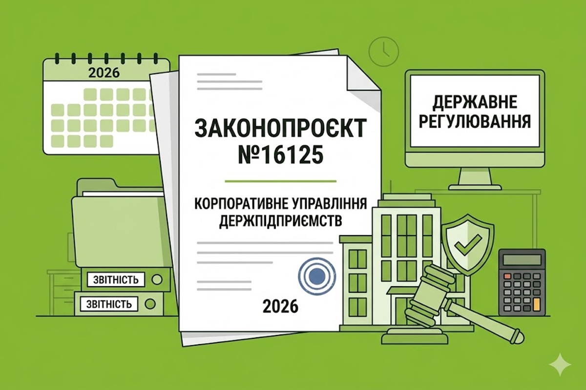Корпоративне управління держпідприємств у 2026 році: зареєстровано законопроєкт №16125
