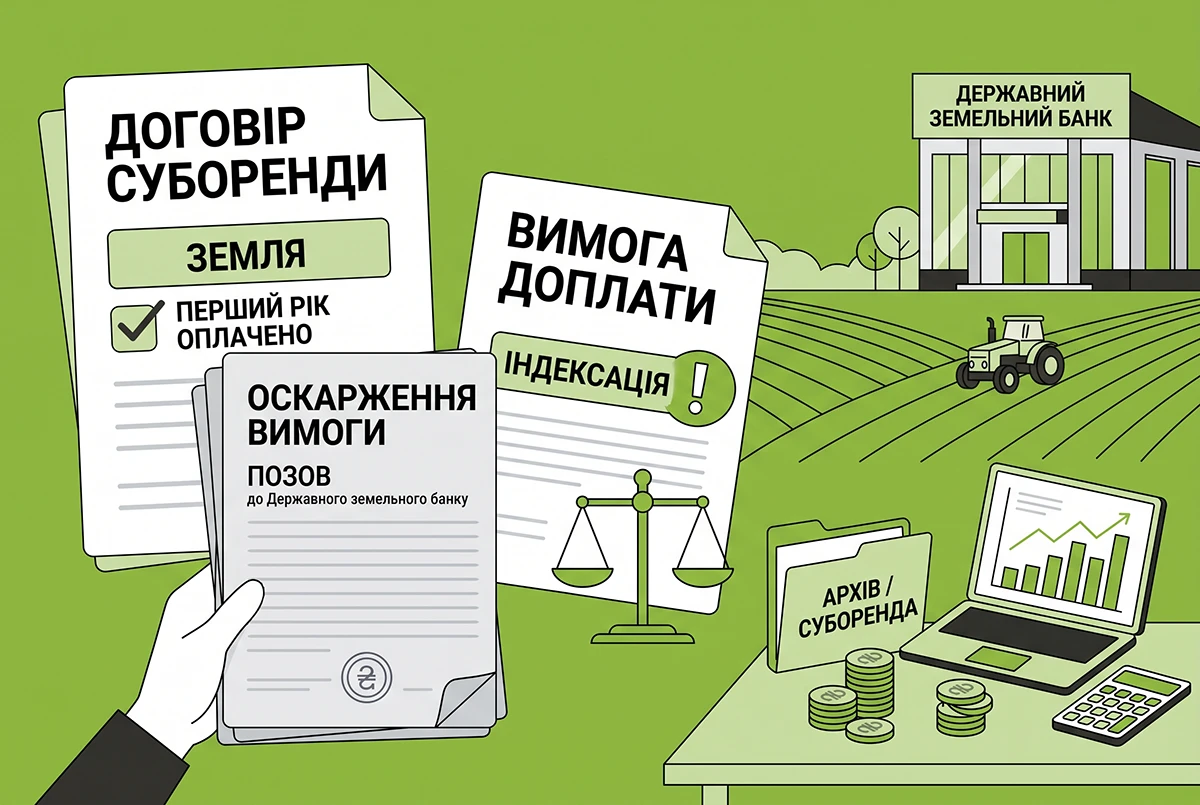 Індексація суборендної плати за державну землю: що оскаржують аграрії