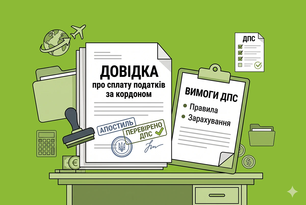 Як зарахувати податки, сплачені за кордоном: вимоги ДПС до довідки