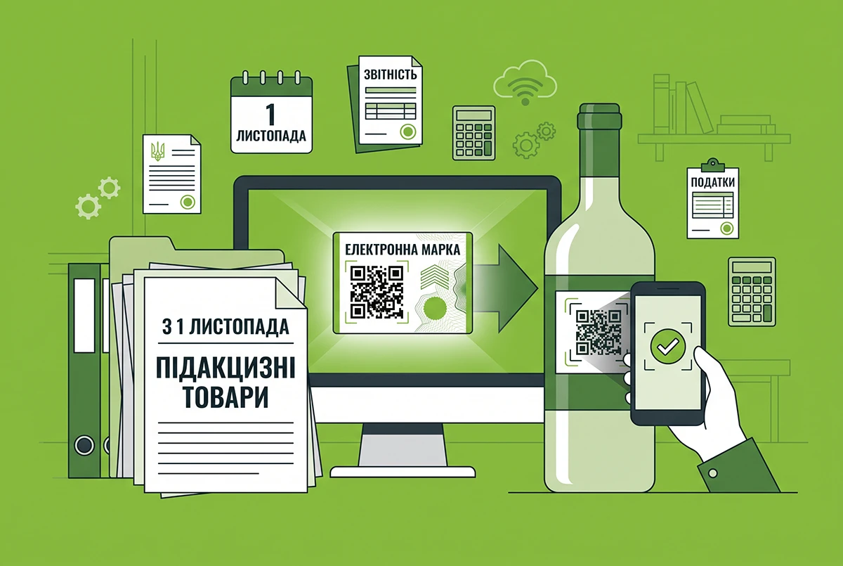 Перехід на електронну марку для підакцизних товарів з 1 листопада 2026 року : роз’яснення ДПС щодо е-Акцизу