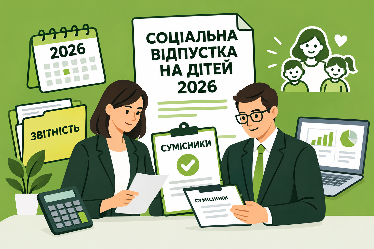 Відпустка на дітей для сумісників: роз'яснення Держпраці