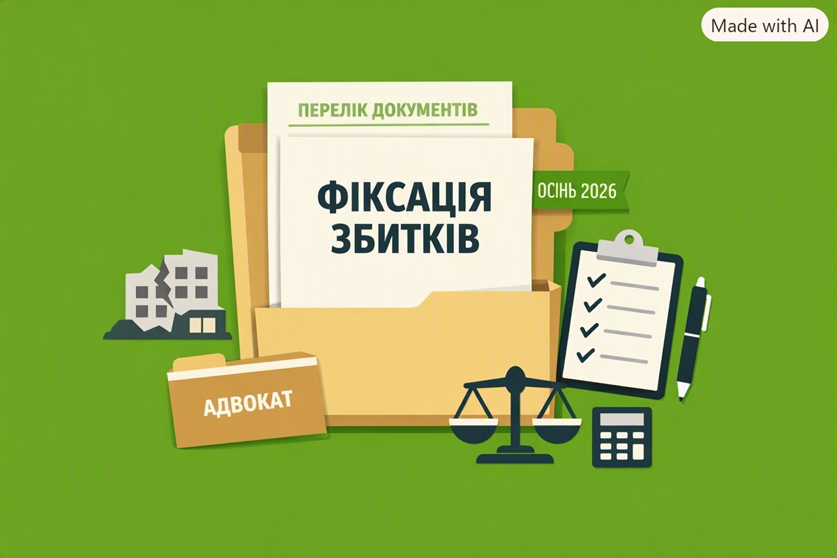 Фіксація збитків через ворожі обстріли восени 2026 р.: перелік документів від адвоката