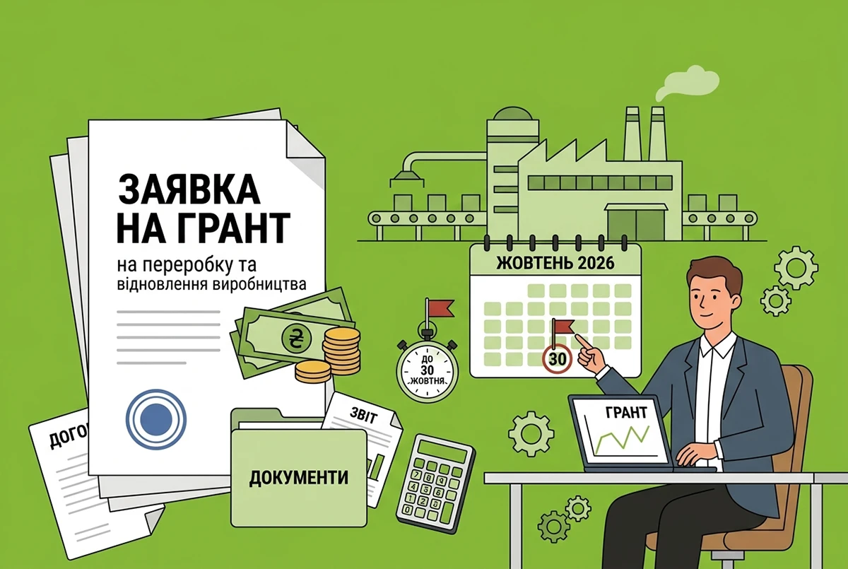Гранти на переробку та відновлення виробництва: заявки приймають до 30 жовтня