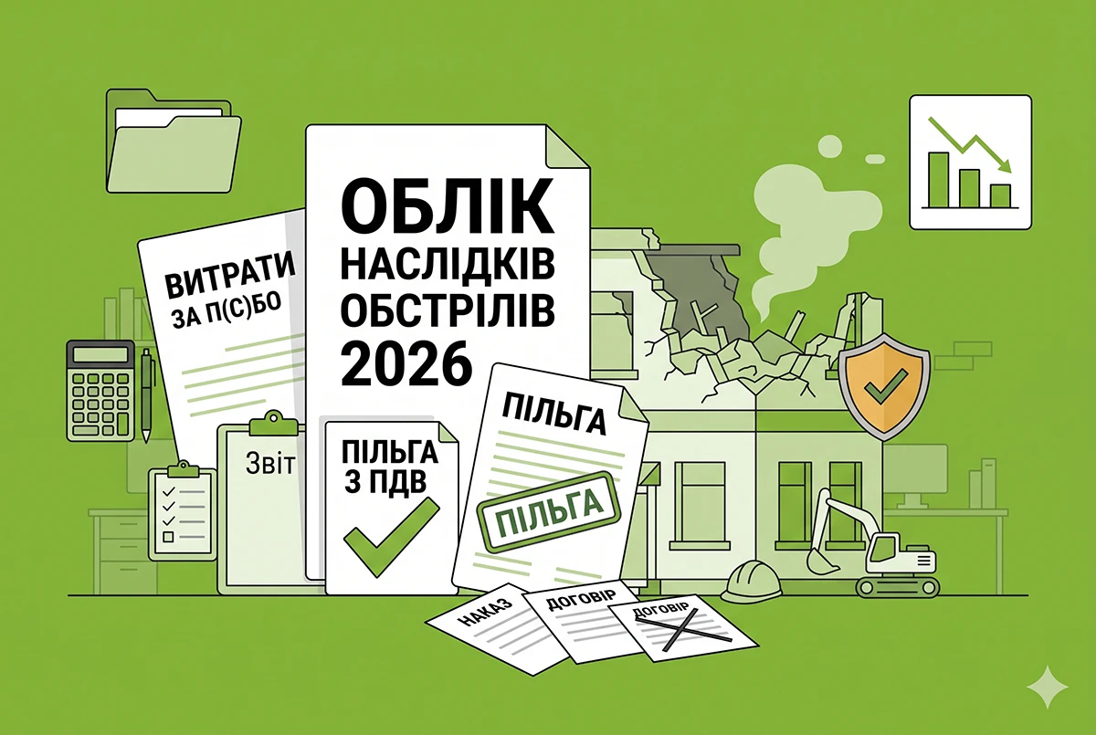 Облік наслідків обстрілу в 2026 році: визнання витрат за П(С)БО 16 та пільга з ПДВ