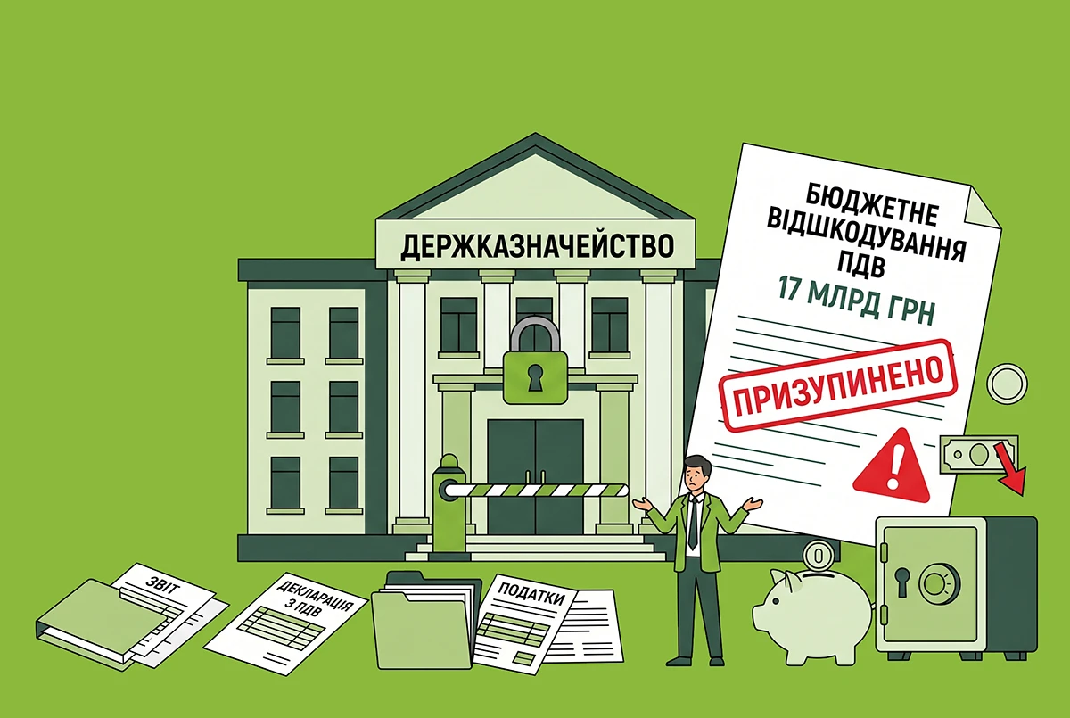 Держказначейство призупинило виплату 17 млрд грн бюджетного відшкодування з ПДВ через брак коштів