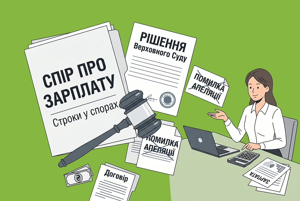 Строки у спорах про зарплату: Верховний Суд вказав на помилку апеляції