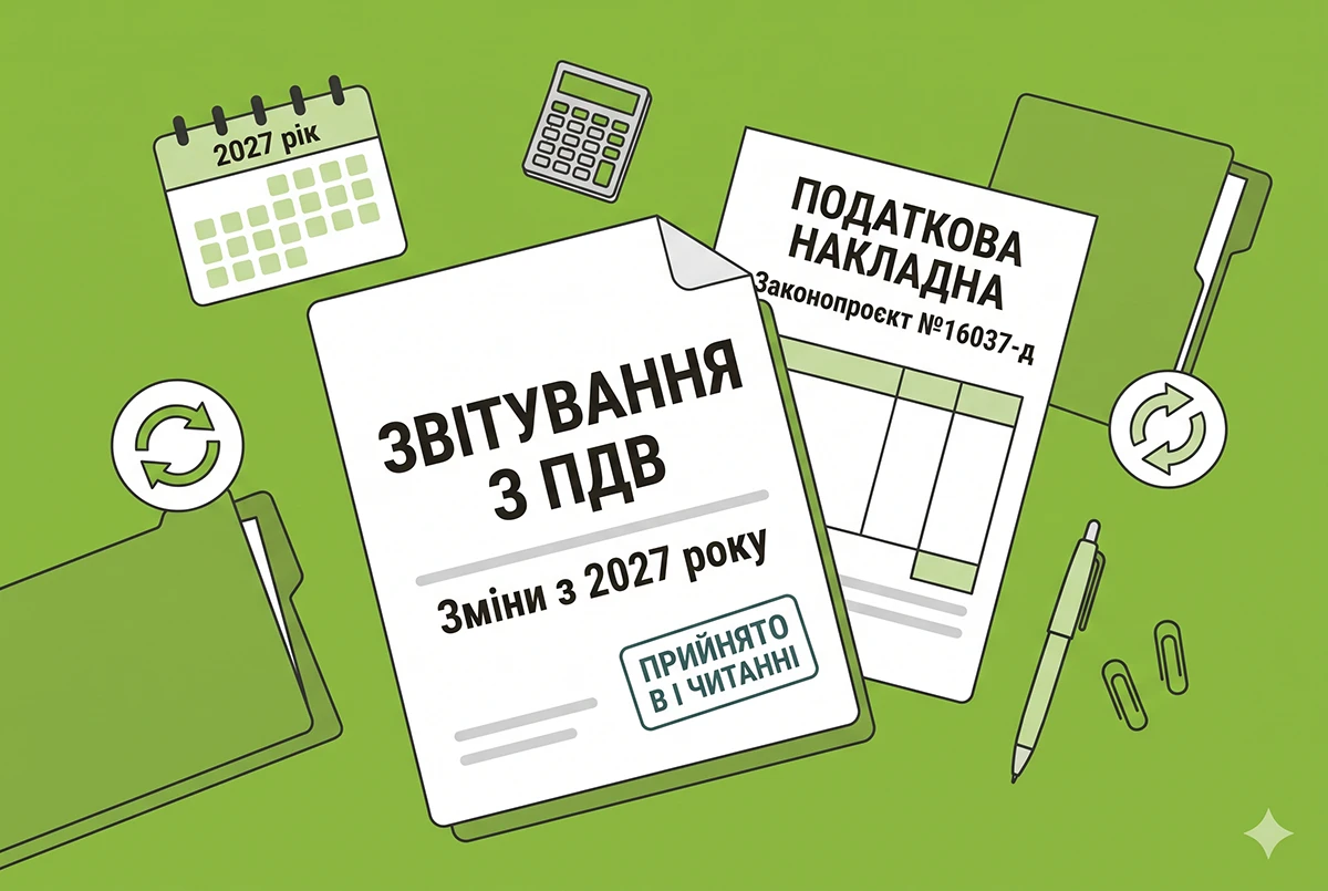 Зміни в звітуванні з ПДВ та складанні ПН з 2027 року: прийнято у І читанні законопроєкт №16037-д
