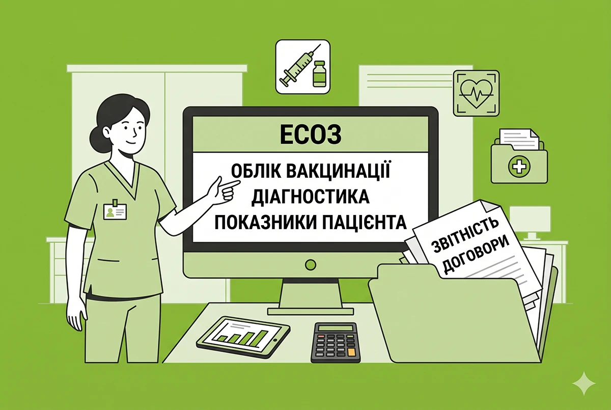 ЕСОЗ для медсестер і медбратів: доступні функції та навчання від НСЗУ