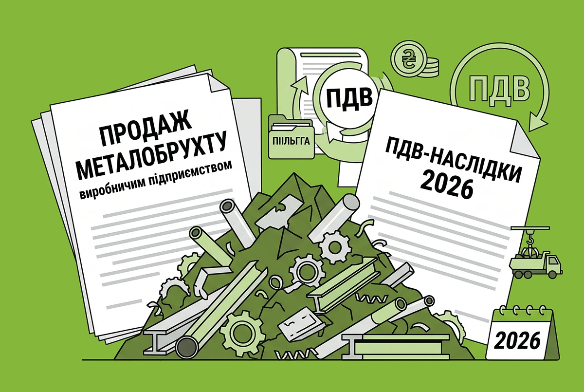 ПДВ-наслідки продажу металобрухту виробничим підприємством у 2026 році: роз'яснення ДПС