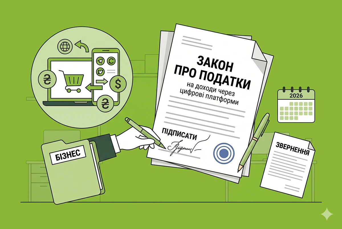 Бізнес закликав підписати закон про податки на доходи через цифрові платформи