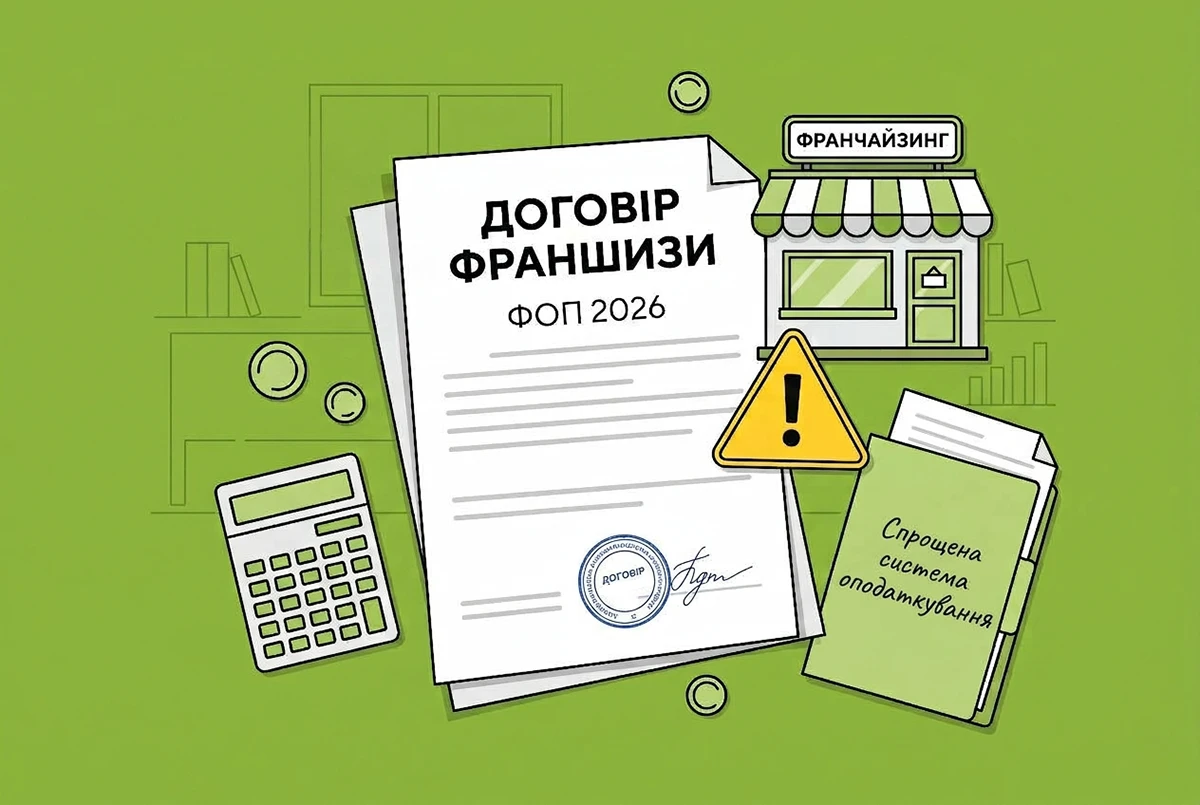 Договір франшизи між ФОП у 2026 році: податкові ризики для перебування на ЄП