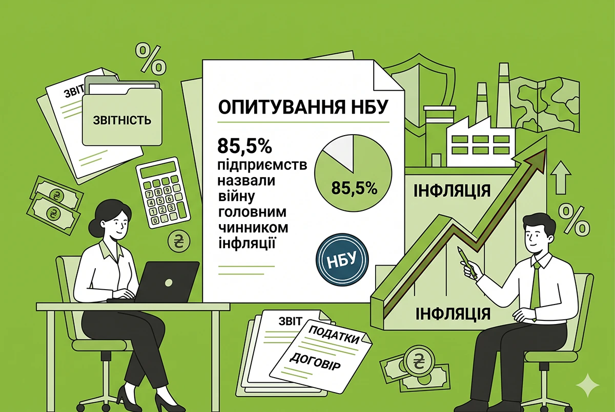 85,5% підприємств назвали війну головним чинником інфляції: опитування НБУ