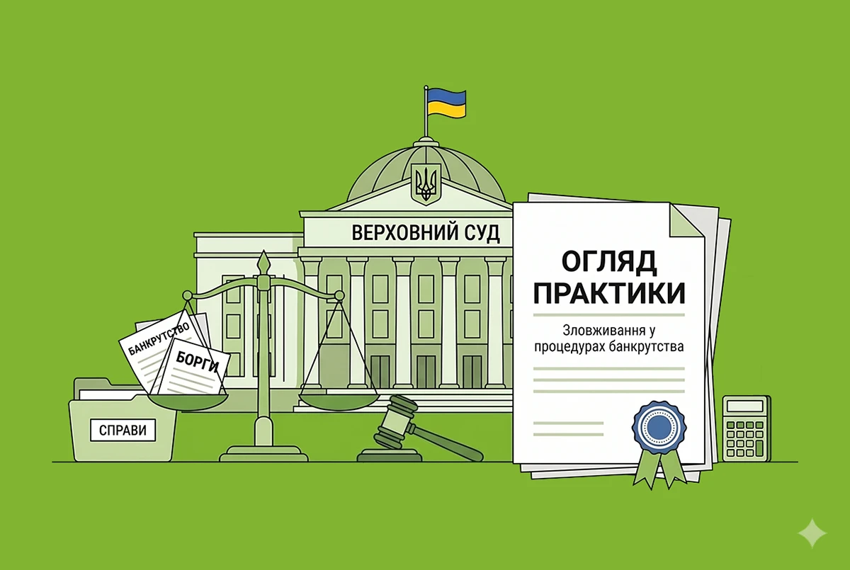 Верховний Суд опублікував огляд практики щодо зловживань у процедурах банкрутства