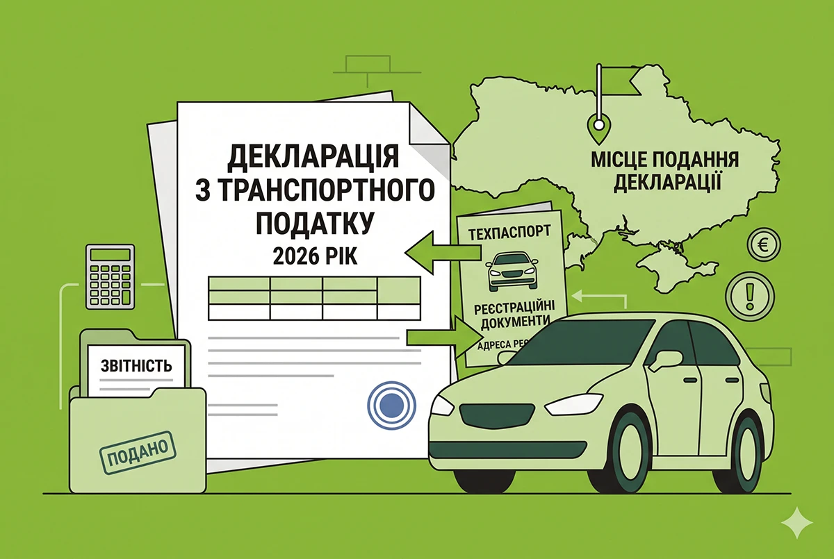 Декларація з транспортного податку: як юрособі визначити податкову адресу