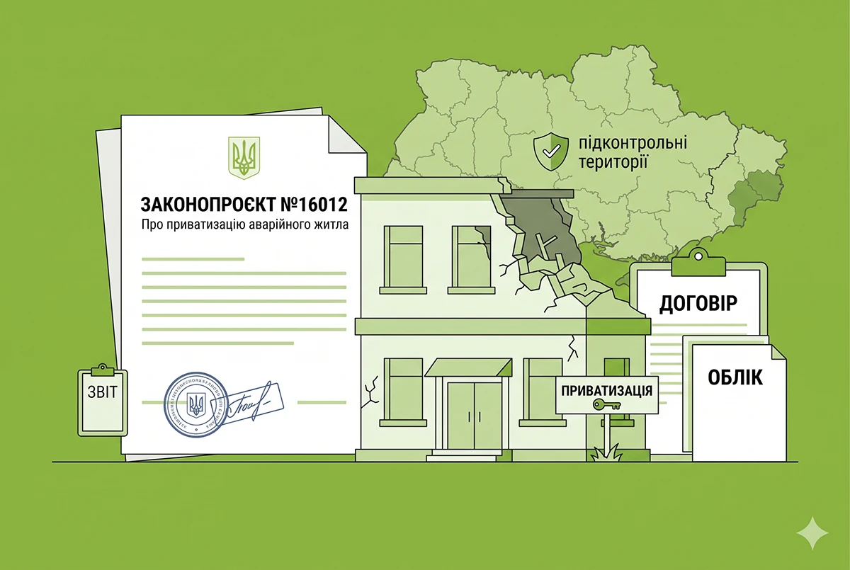 Приватизація аварійного житла після обстрілів: уряд підготував законопроєкт №16012