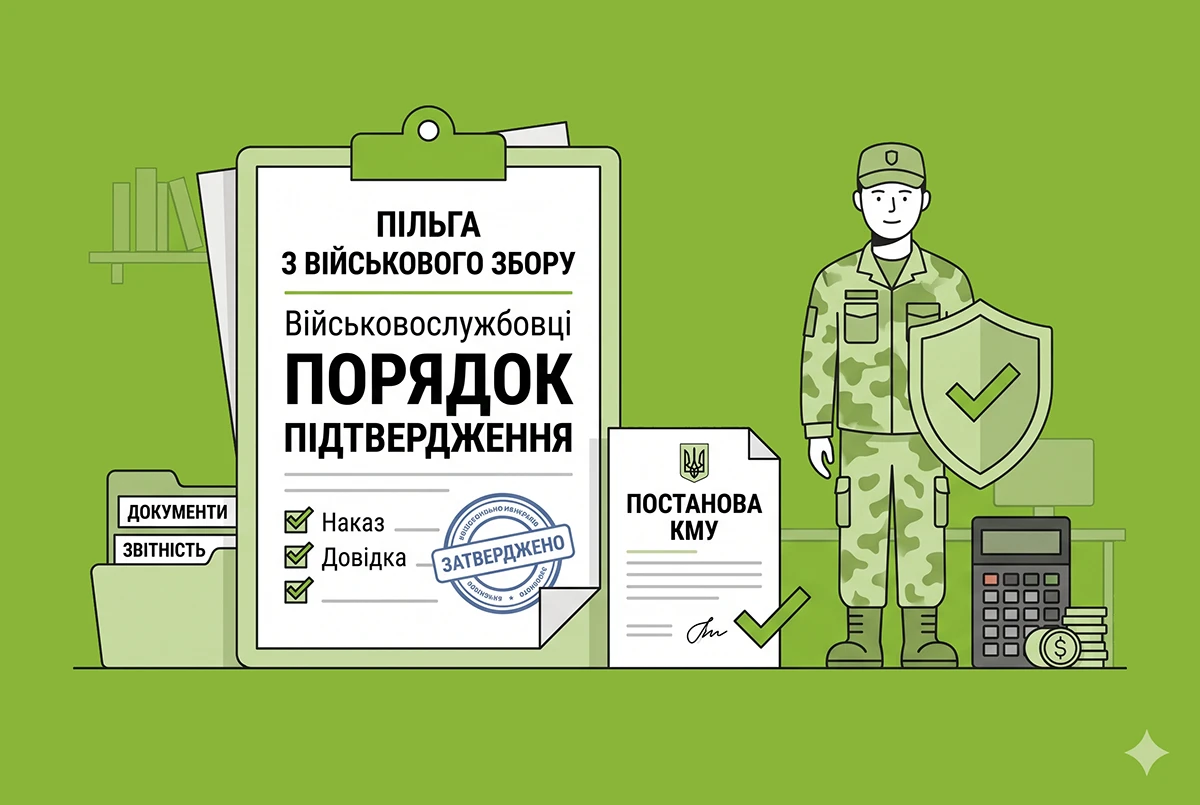 Військові зможуть підтверджувати право на пільгу з військового збору новими документами