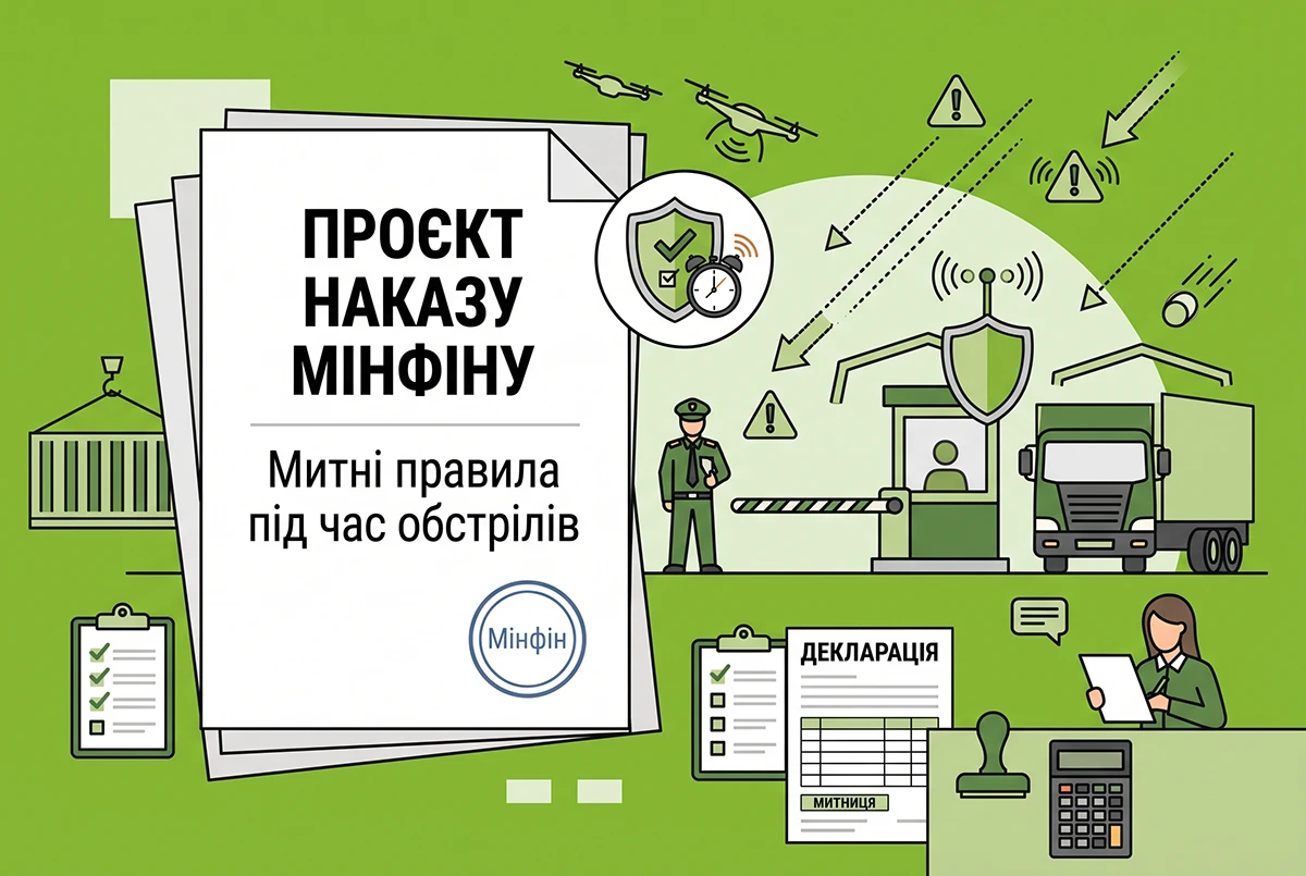 Зміни до митних правил під час ракетних та дронових обстрілів: проєкт наказу Мінфіну