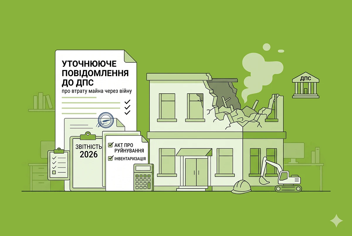 Втрата майна через війну у 2026 році: як подати уточнююче Повідомлення до ДПС
