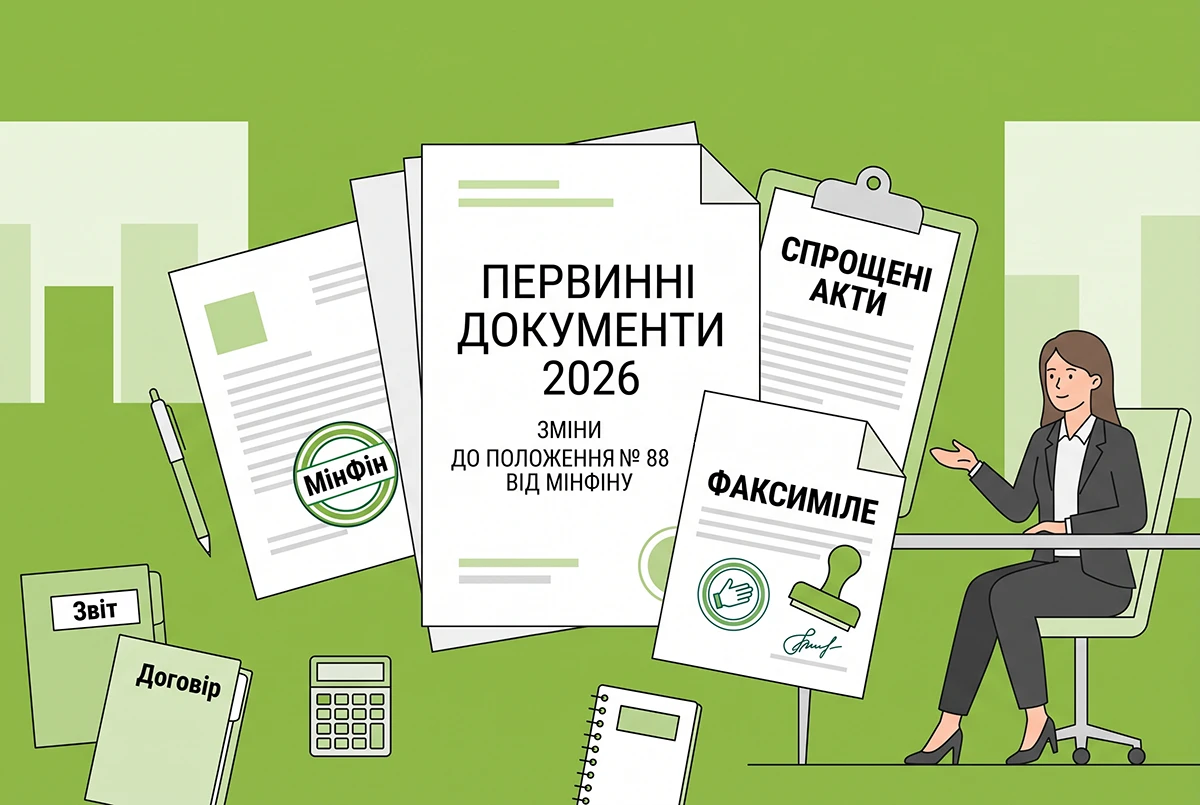 Зміни до Положення №88 від Мінфіну: використання факсиміле, спрощені акти та первинні документи у 2026 році