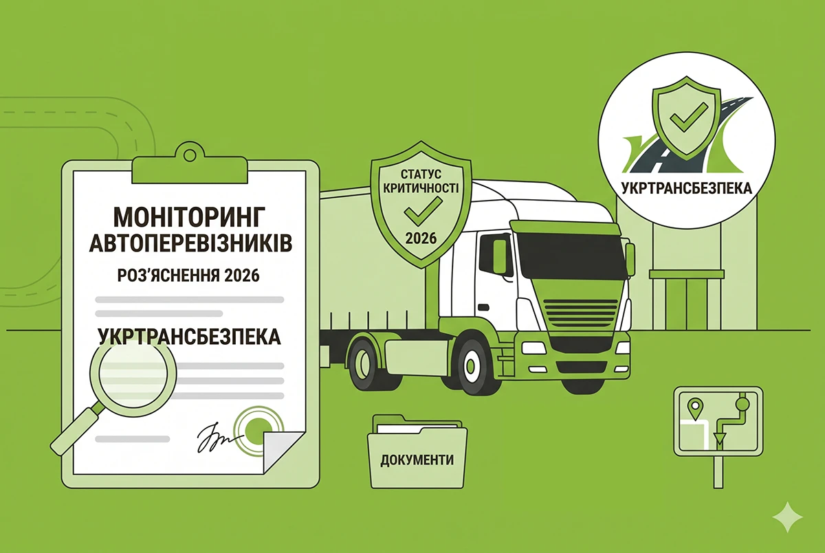 Статус критичності автоперевізників у 2026 році: розʼяснення щодо моніторингу від Укртрансбезпеки