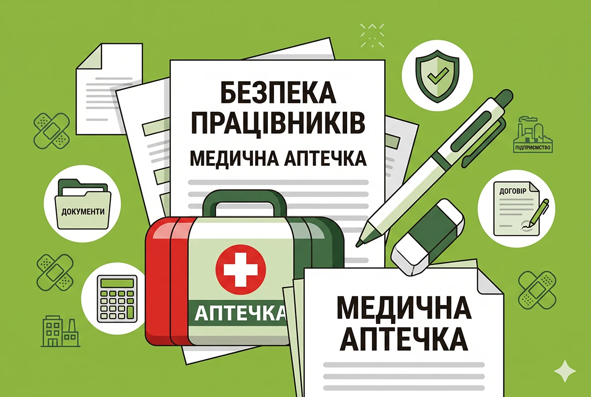 Аптечка на підприємстві-2026: розʼяснення від ПФУ щодо укомплектування