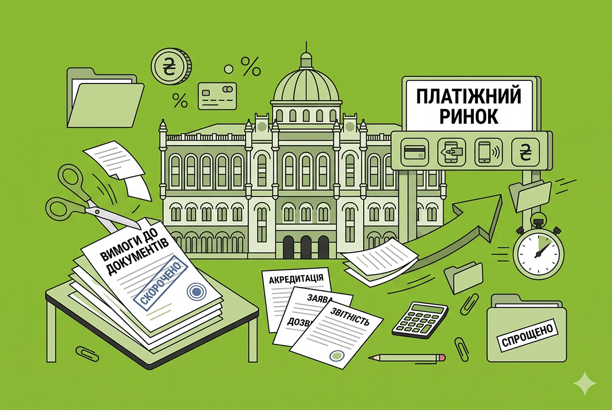 НБУ хоче скоротити вимоги до документів для виходу на платіжний ринок