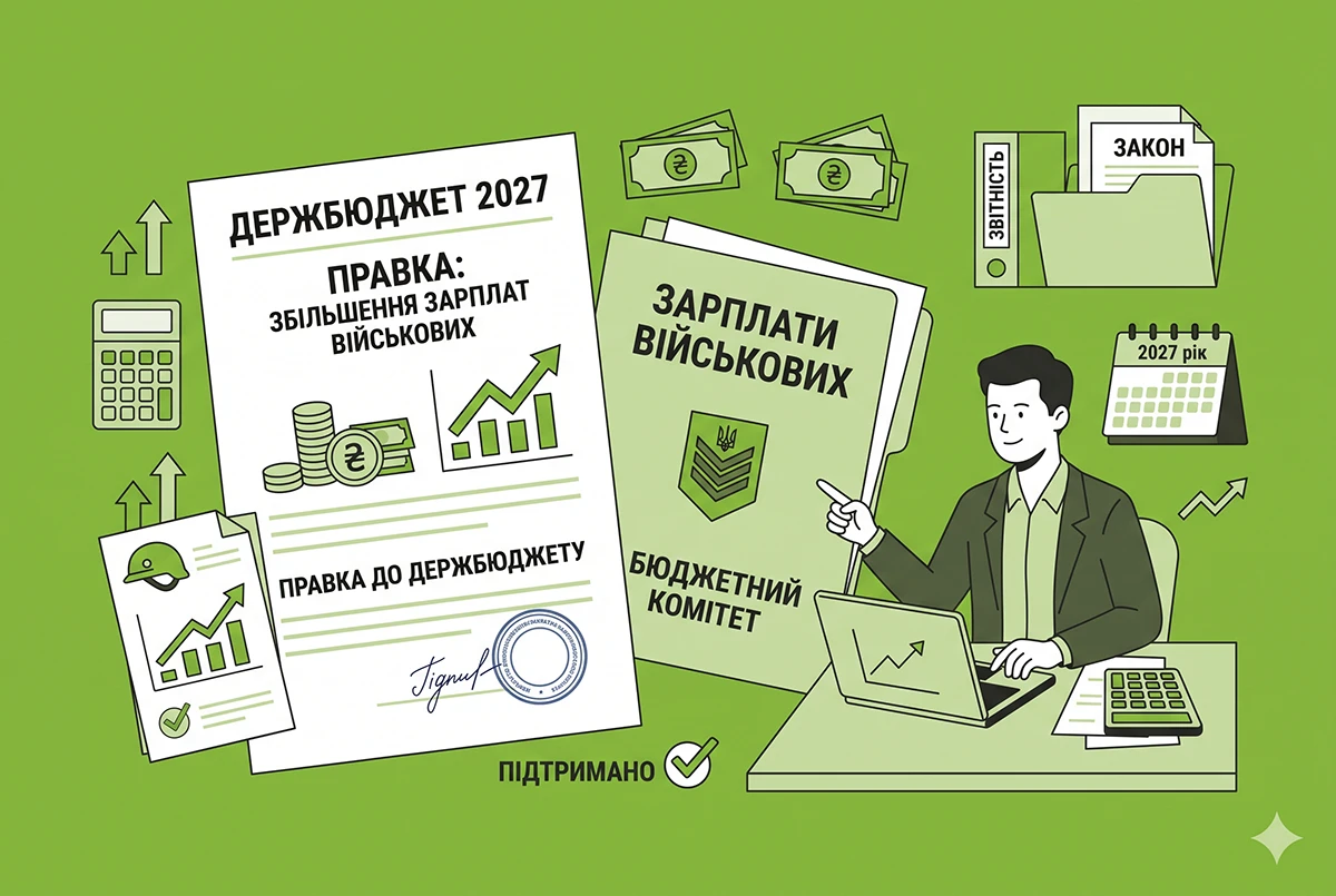 Збільшення зарплат військових у 2027 році: Бюджетний комітет підтримав правку до Держбюджету