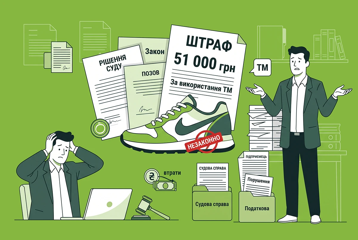 За незаконне використання торговельної марки Nike ФОП оштрафували на 51 тис. грн: справа №686/26606/26