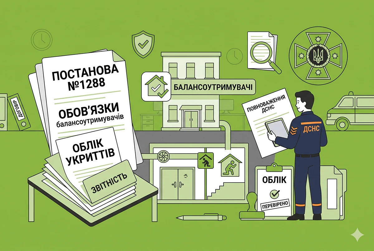 Укриття по-новому з 21 жовтня 2026 р.: контроль права доступу, облік та щорічні обстеження ДСНС