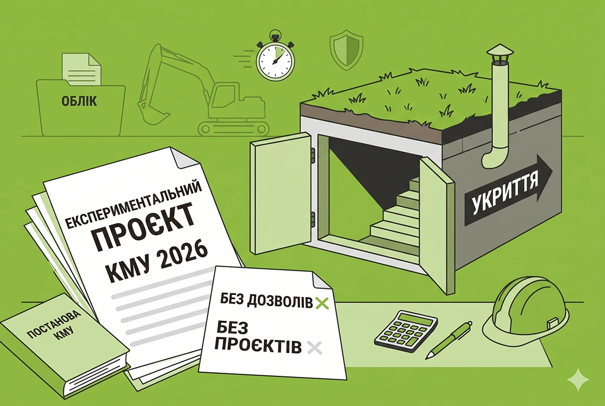 Посилені укриття без дозволів і проєктів: в Україні запрацював експериментальний проєкт від КМУ