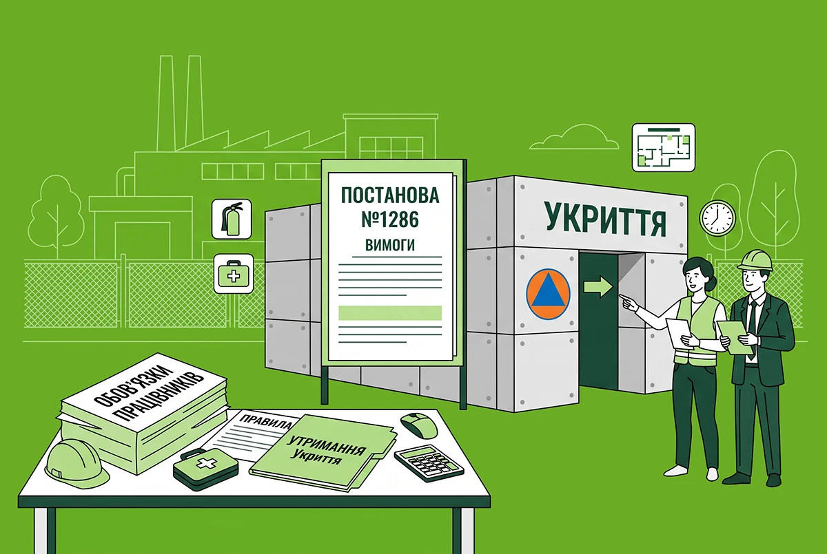 Мобільне укриття на підприємстві за Постановою №1286: вимоги до утримання та обовʼязки працівників