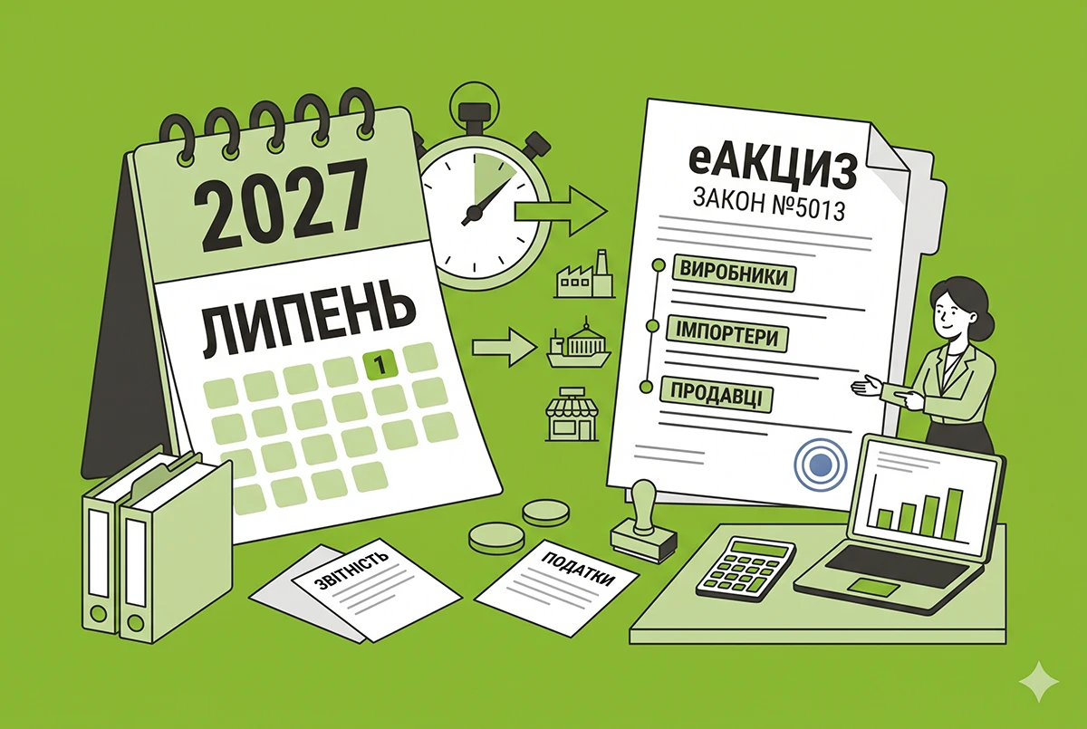 Запуск еАкцизу перенесли на липень 2027 року: порядок дій продавців, виробників та імпортерів за Законом №5013