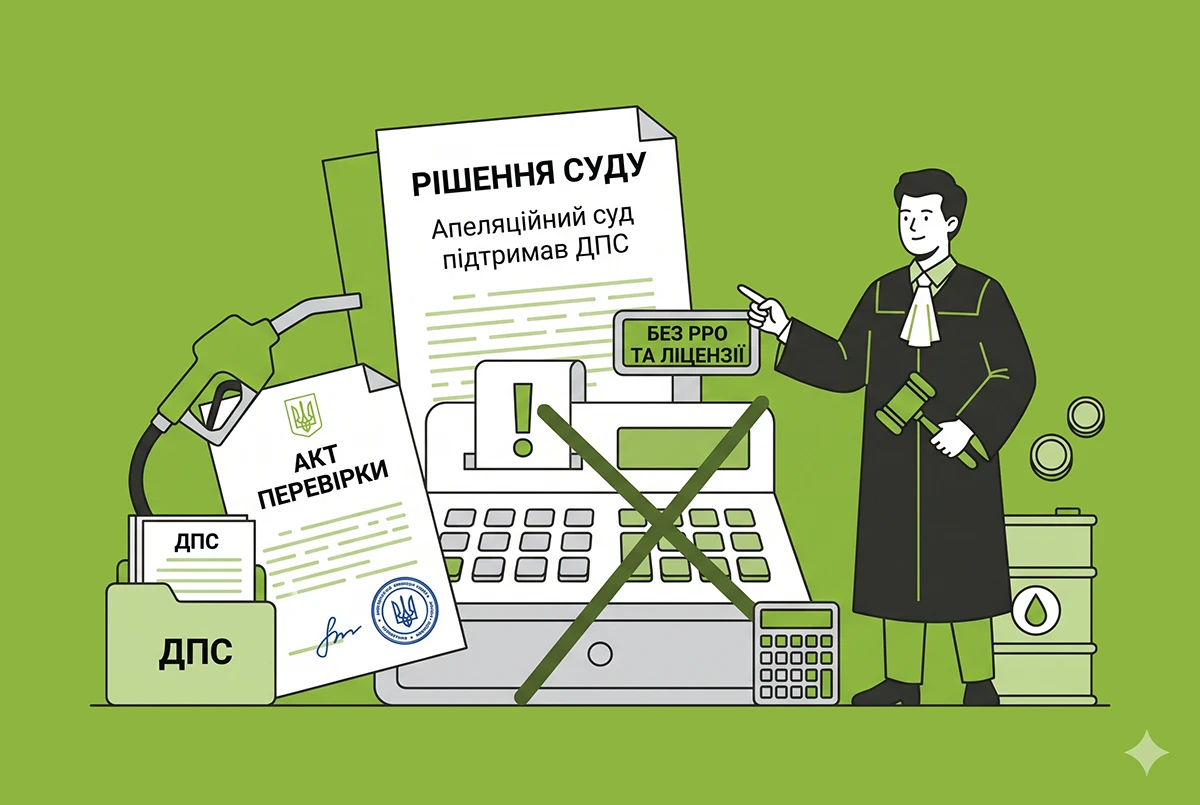Продаж пального без РРО та ліцензії: апеляційний суд підтримав ДПС
