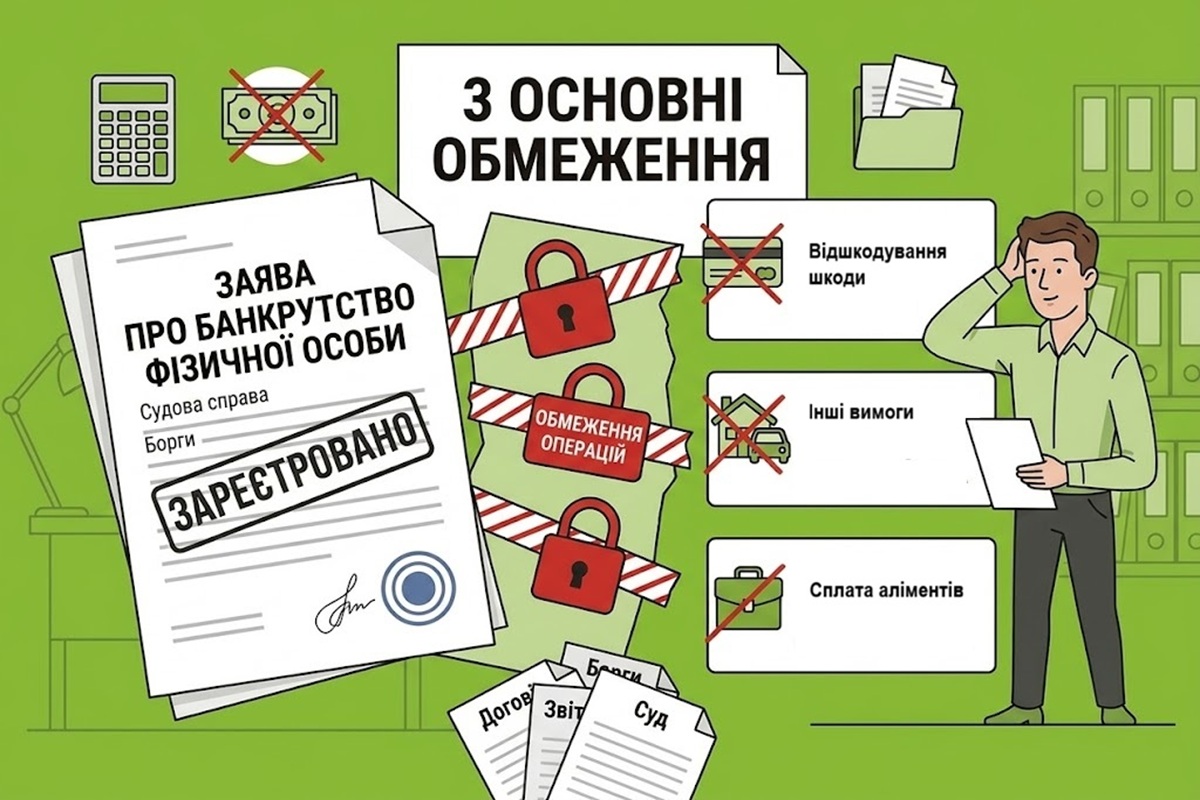 Що чекає на фізичну особу після банкрутства: три основні обмеження