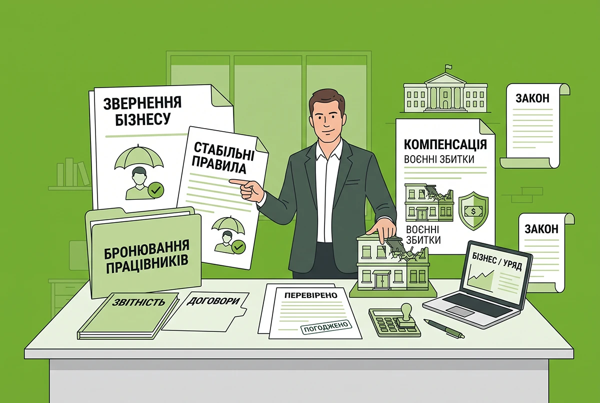 Стабільні правила бронювання та компенсація воєнних збитків: вимоги ЄБА до Уряду