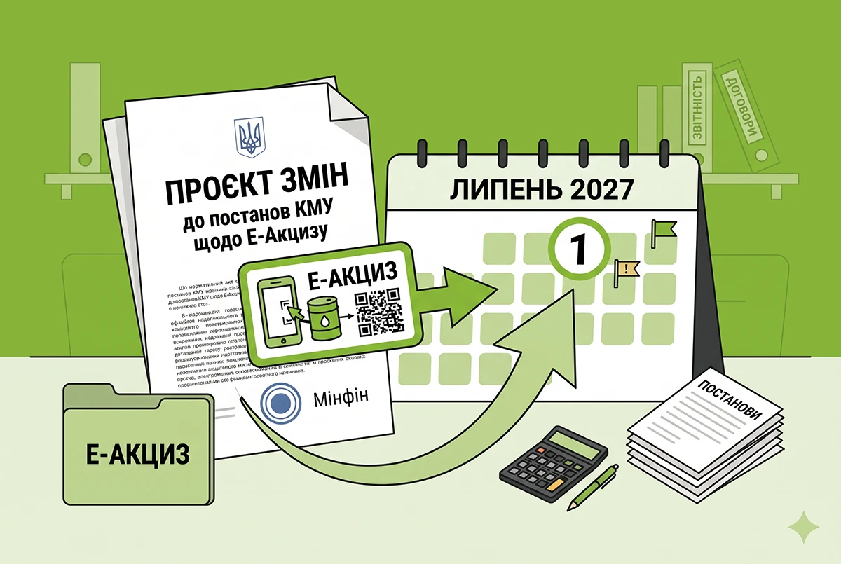 Перенесення Е-Акцизу на 1 липня 2027 року: проєкт змін до постанов КМУ від Мінфіну