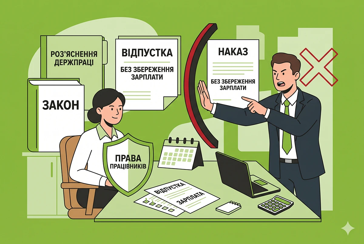 Чи може роботодавець примусово відправити працівника у відпустку за власний рахунок: роз'яснення Держпраці